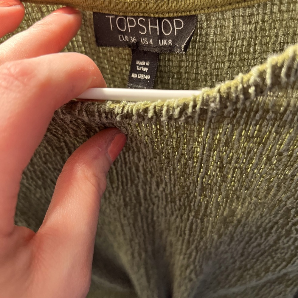 BNWOT Green Tunic/Dress for going out to a beach party/ summer pool by TOPSHOP
